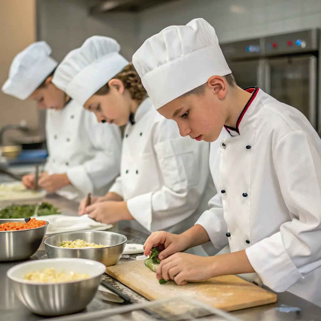 Young chefs in training